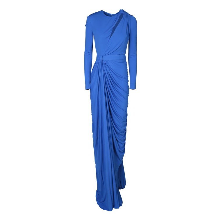 Zjawiskowa Niebieska Sukienka dla Kobiet Alexander McQueen