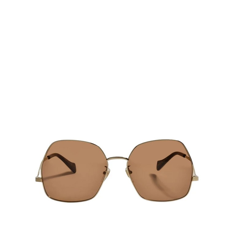 Okulary przeciwsłoneczne w brązowym metalu (Gg0972S) Gucci