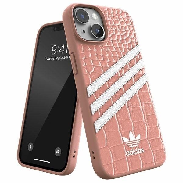 Adidas OR Samba Alligator iPhone 14 / 15 / 13 6.1" różowo-biały/mauve-white 50199