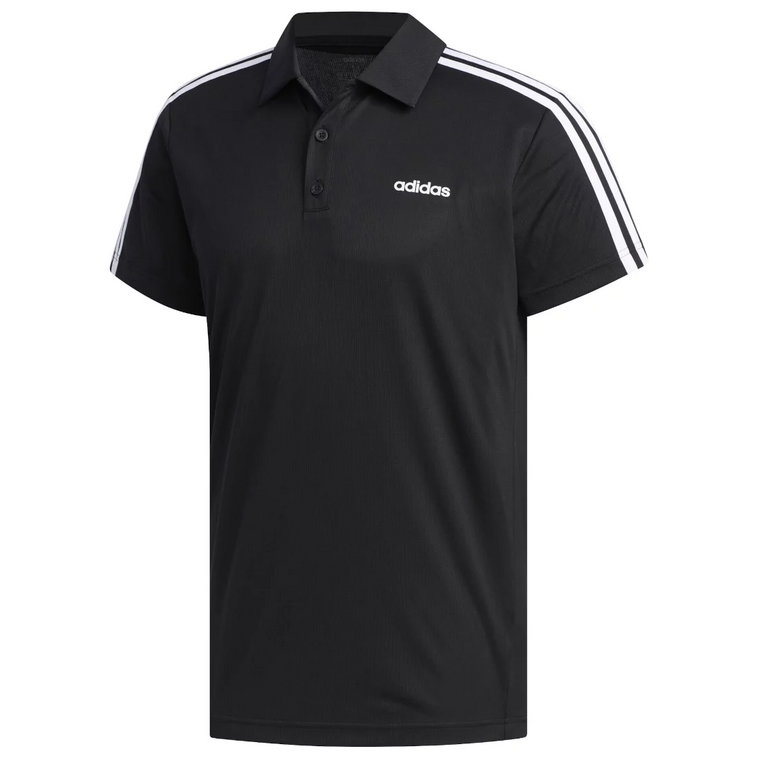 adidas Designed 2 Move 3-Stripes Polo Shirt FL0321, Męskie, Czarne, koszulki polo, poliester, rozmiar: L