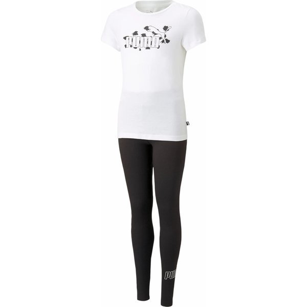 Komplet dziewczęcy Graphic Tee & Leggings Set Puma