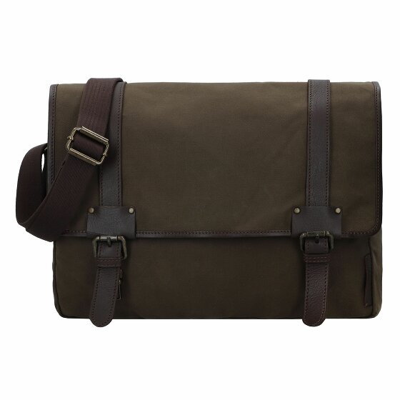 Harbour 2nd Cool Casual Briefcase Messenger 37 cm Komora na laptopa olive brown