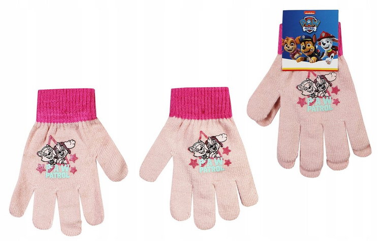 Psi Paw Patrol Rękawiczki Dla Dziecka Dziewczęce Na Zimę Ciepłe Skye