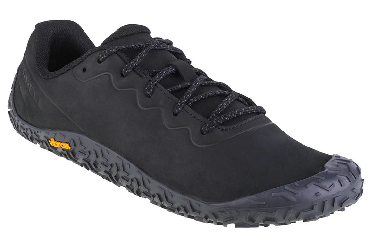 Merrell Vapor Glove 6 LTR J067939, Męskie, Czarne, buty do biegania, skóra naturalna, rozmiar: 41