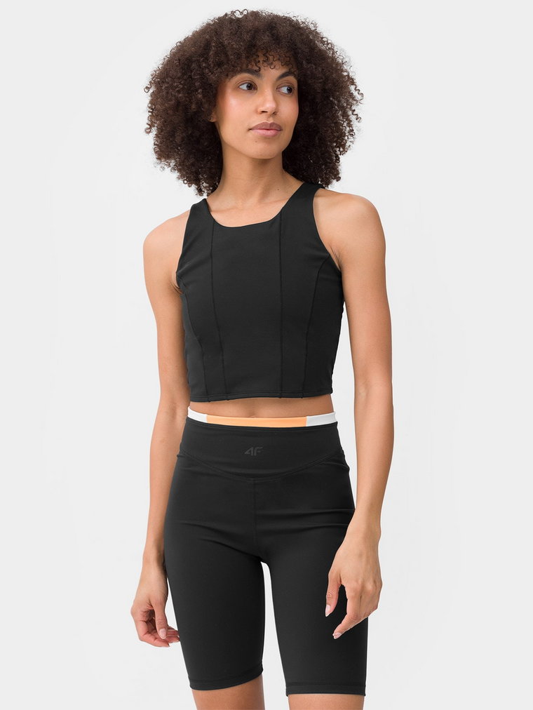 T-shirt crop-top treningowy damski