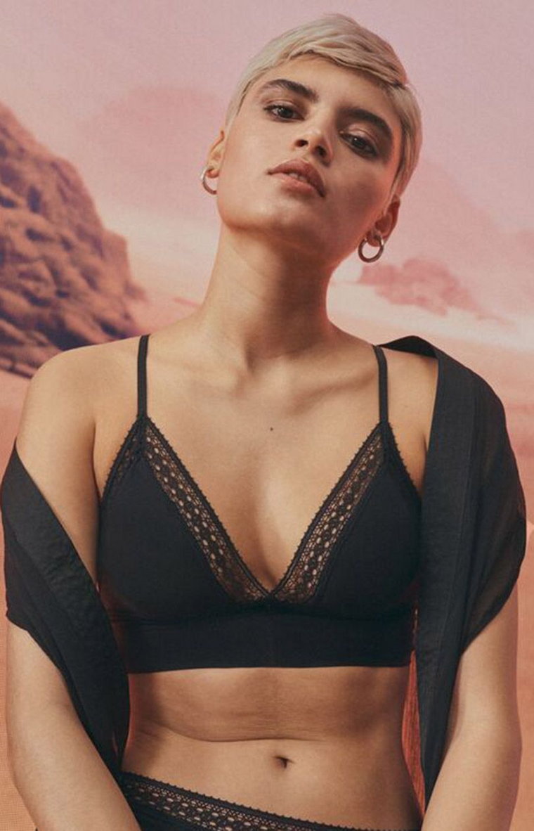 sloggi S Subtle Bralette czarna braletka 10214718, Kolor czarny, Rozmiar M, Sloggi