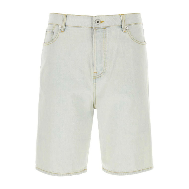 Jasnoniebieskie Himawari Denim Bermuda Shorts Kenzo