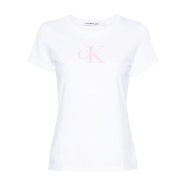 Białe T-shirty i Pola Calvin Klein Jeans
