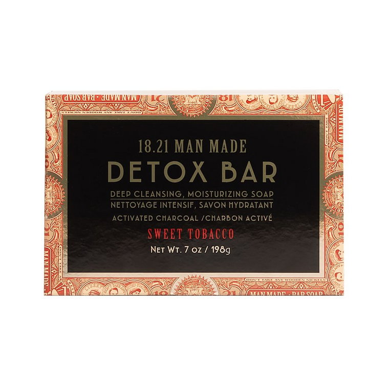 18.21 Man Made Detox Bar Soap Sweet Tobacco Mydło w Kostce 198g