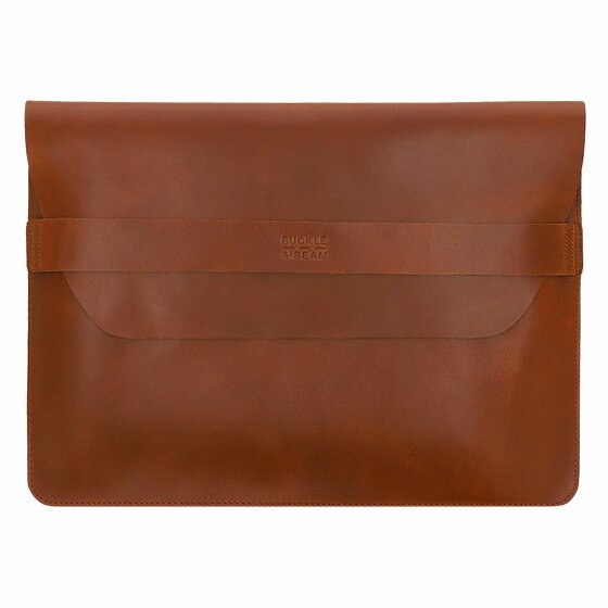 Buckle & Seam Terra Leather Laptop Sleeve 35 cm cognac