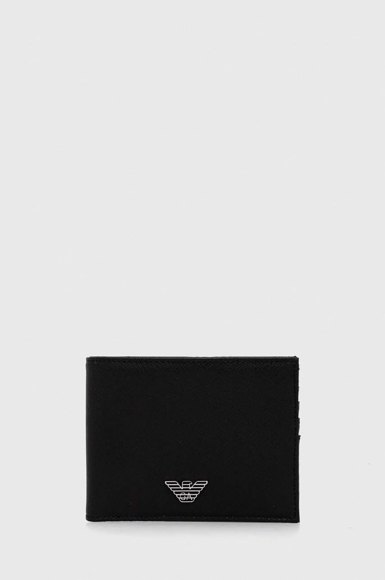 Emporio Armani portfel męski kolor czarny Y4R165 Y138E