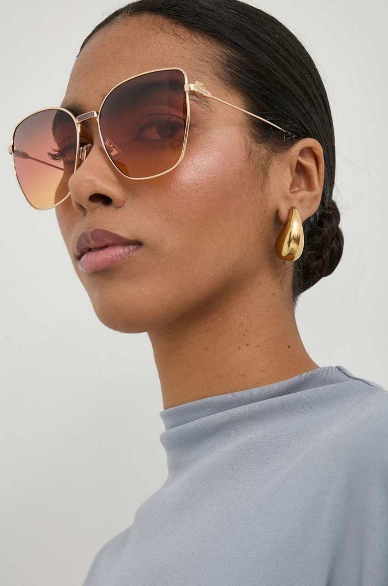 Etro okulary przeciwsłoneczne damskie kolor złoty ETRO 0021/S