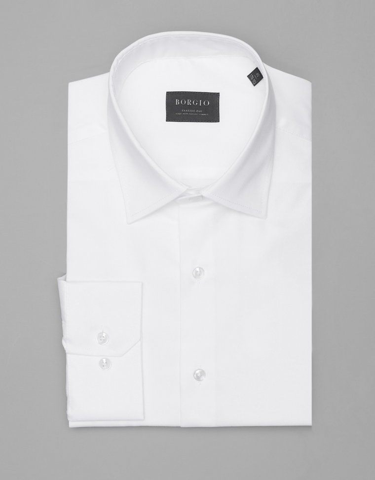 Koszula lavello 00313 długi rękaw biały classic fit