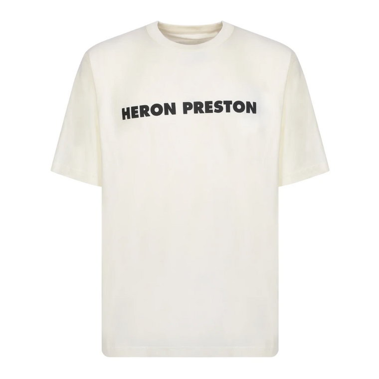 Klasyczny T-shirt z Bawełny Heron Preston