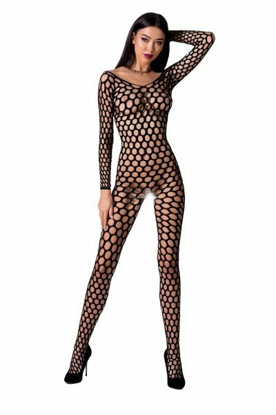 Passion BS077 black Bodystocking