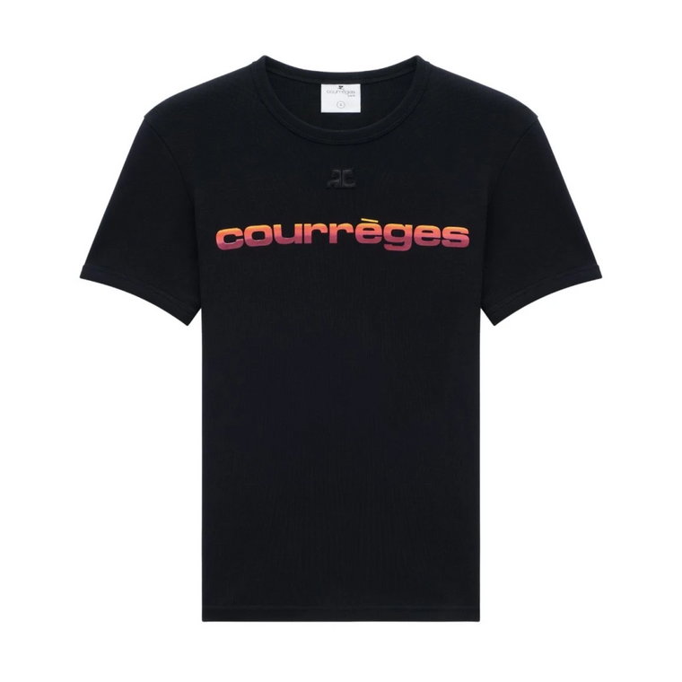 Logo-Print Crew-Neck T-Shirt Upgrade Courrèges