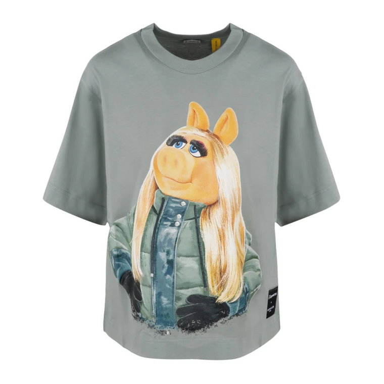 Koszulka z nadrukiem Muppets z bawełny dresowej Moncler