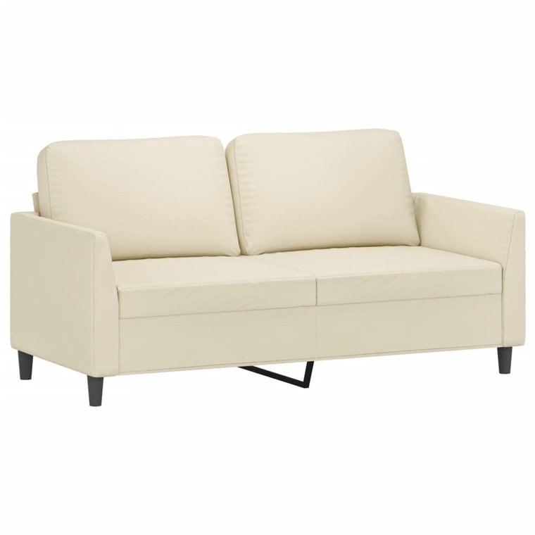 Sofa 2-osobowa kremowa 160x77x80 cm Luxury