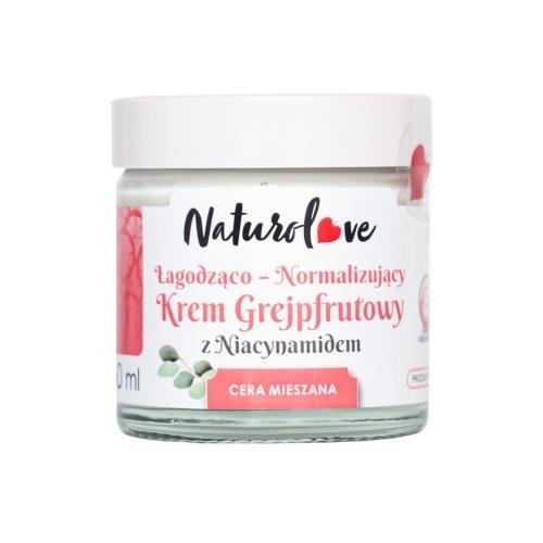 Naturolove, Lekki Krem Grejpfrutowy z Niacynamidem, 60ml