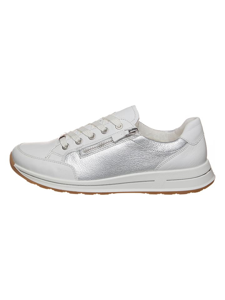 Ara Shoes Sneakersy w kolorze srebrno-białym