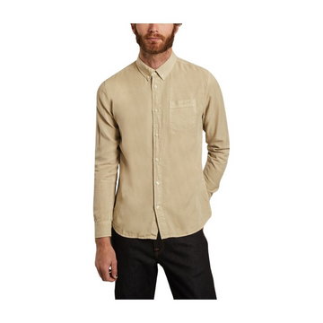 Knowledge Cotton Apparel, Larch shirt Beżowy, male,