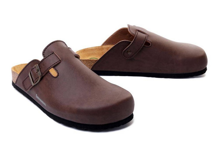 DR. BRINKMANN 600141-2 brown, klapki profilaktyczne damskie/męskie