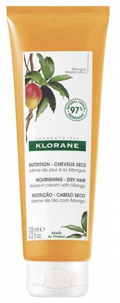 Krem do włosów Klorane Mango Leave-In Cream 125 ml (3282770141023). Krem do włosów