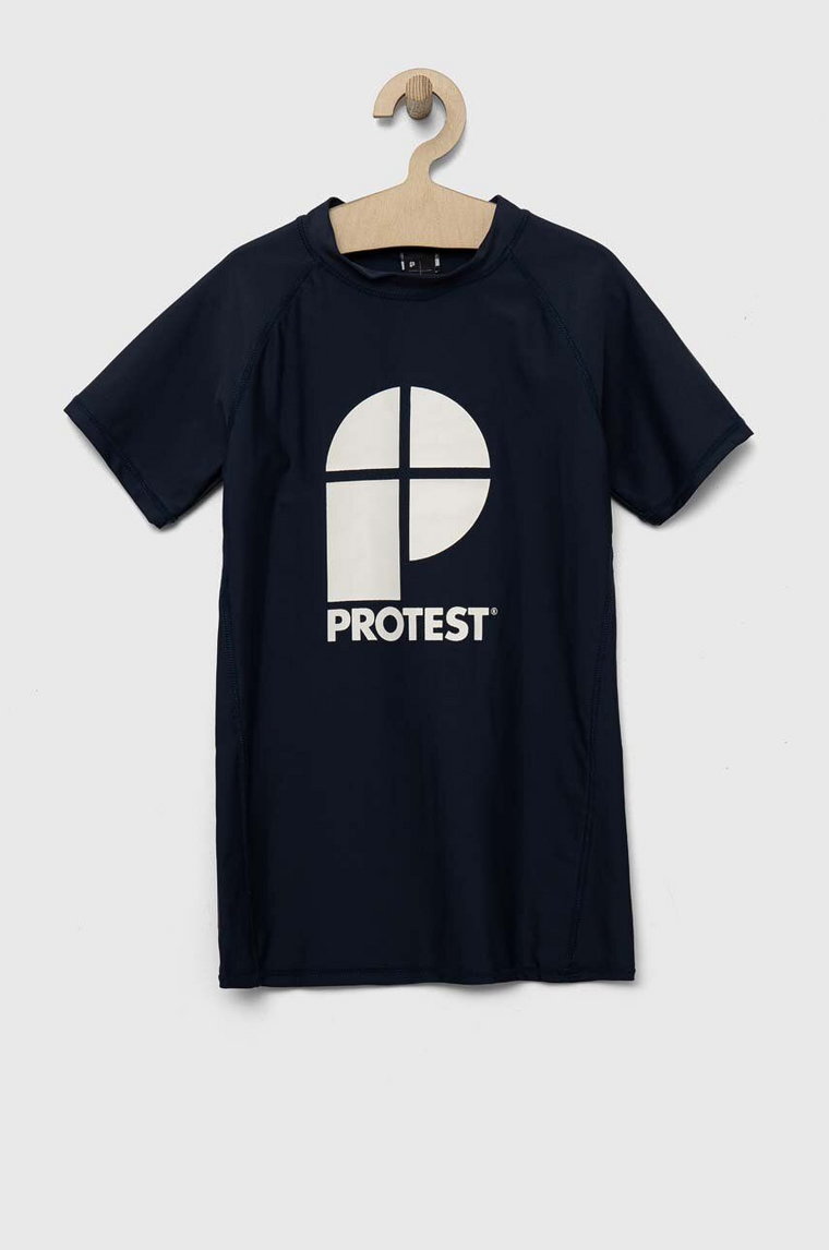 Protest t-shirt dziecięcy PRTBERENT JR kolor granatowy