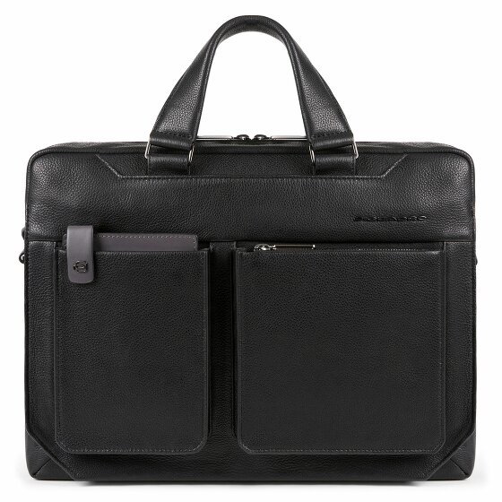 Piquadro Torba na laptopa Tallin skórzana komora na laptopa 37 cm black