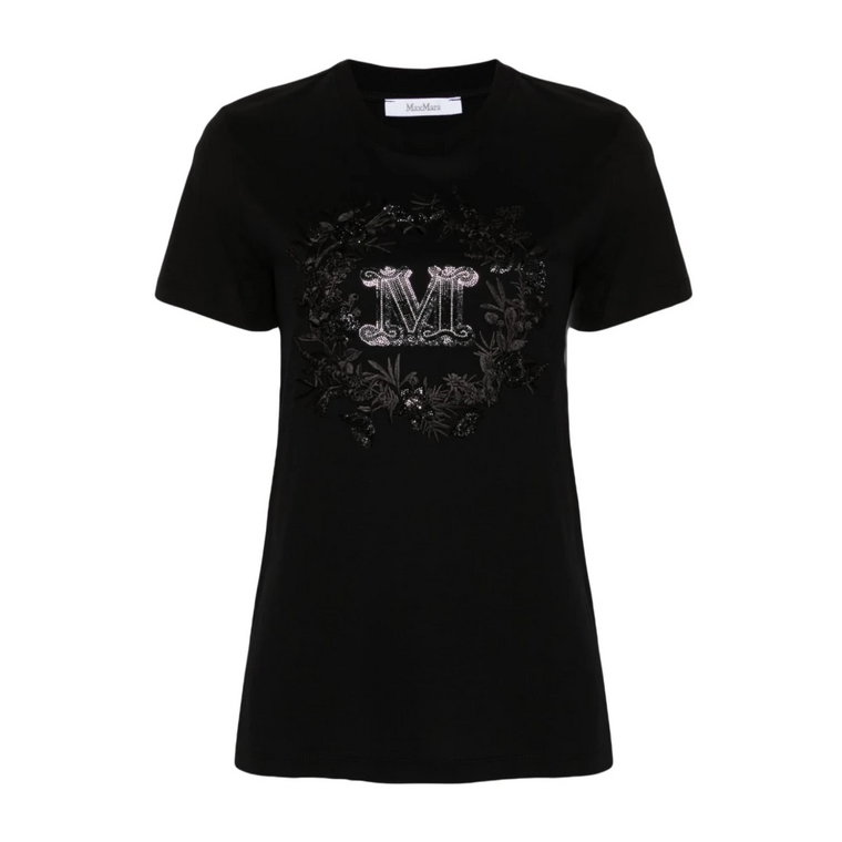 Czarne T-shirty i Pola Max Mara