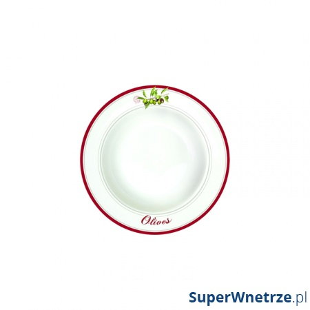 Talerz na zupę 21,5 cm Nuova R2S Bistrot Olives oliwki kod: 943 OLIV