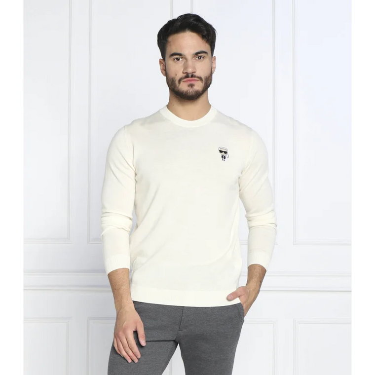 Karl Lagerfeld Wełniany sweter | Regular Fit