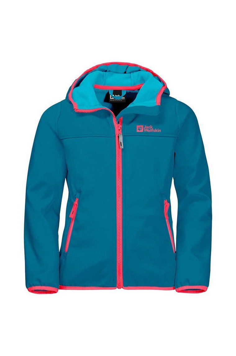 Jack Wolfskin kurtka dziecięca FOURWINDS JACKET KIDS kolor niebieski