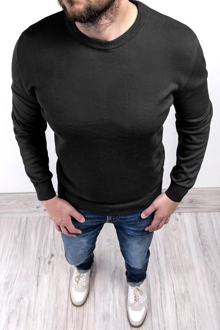Sweter męski 2300 - czarny