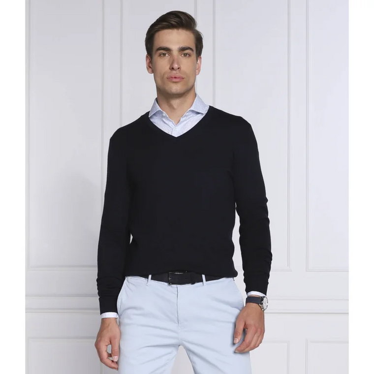 HUGO Wełniany sweter San Vredo-M | Slim Fit