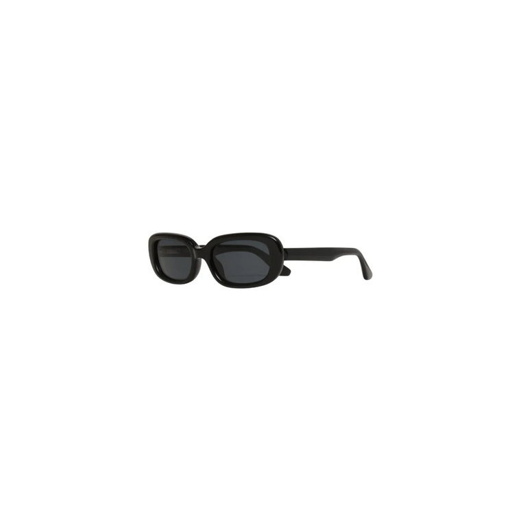 Prostokątne czarne okulary przeciwsłoneczne z ochroną UV CHiMi