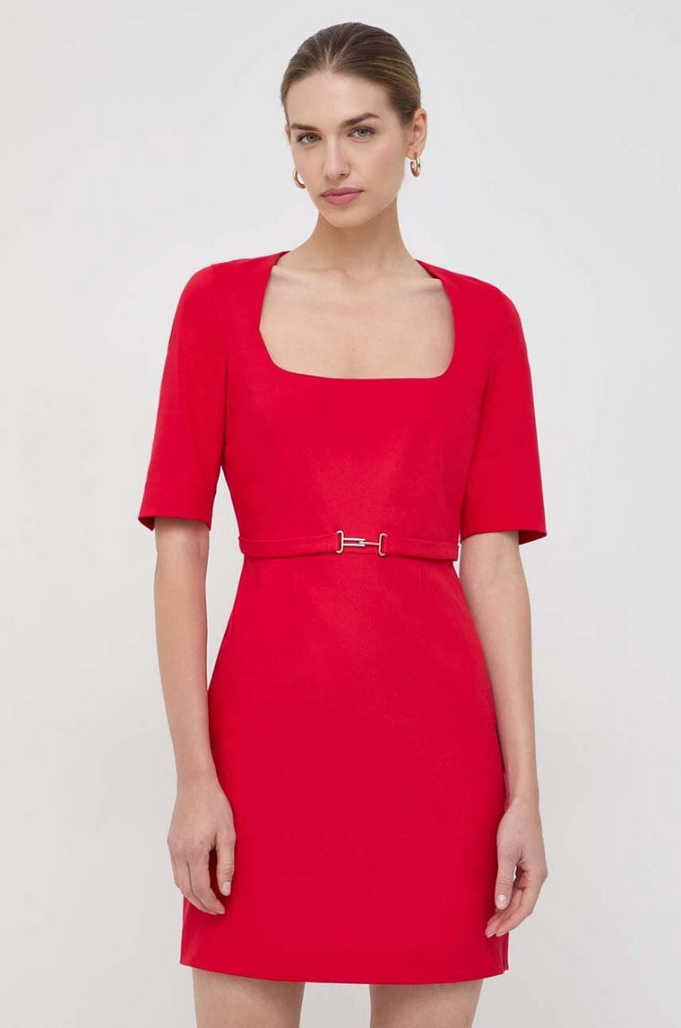 Morgan sukienka kolor czerwony mini rozkloszowana