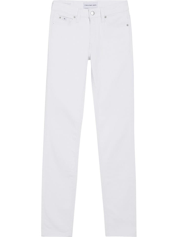 Calvin Klein Dżinsy - Mom fit - w kolorze białym