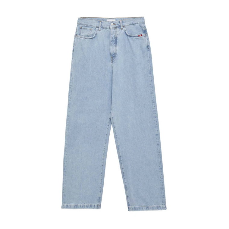 Szerokie Jeansy Denim Amish