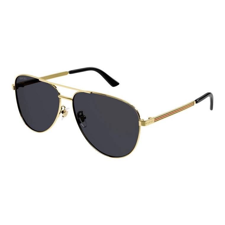 Złoto/Zielone Okulary przeciwsłoneczne Gucci