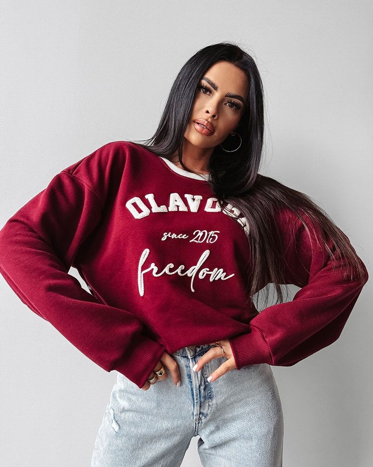 Bluza damska OLAVOGA COLLECTY 2024 bordo UNI