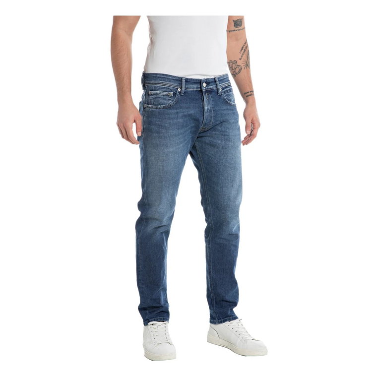 Męskie jeansy Slim-Fit Replay