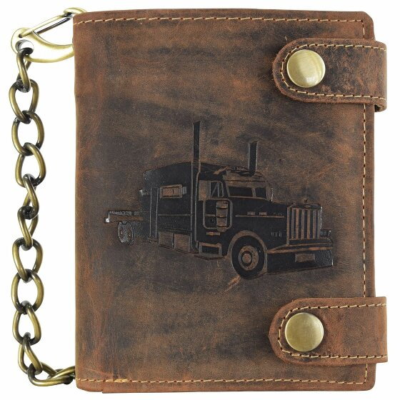 Greenburry Vintage Wallet VIII Leather 10 cm braun