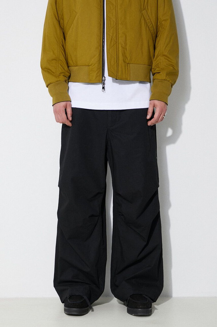 Engineered Garments spodnie bawełniane Over Pant kolor czarny proste OR343.ZT156