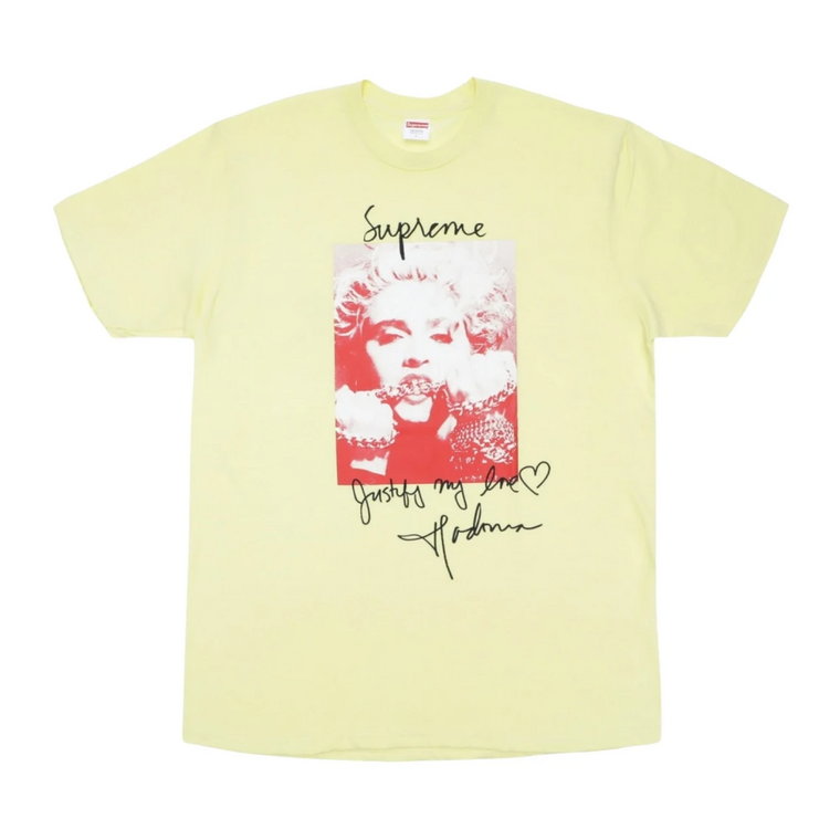 Limitowana Edycja Madonna Tee Jasnożółty Supreme