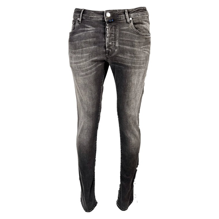 Slim Blue Ray Fish Label Blackwashed Jeans Jacob Cohën