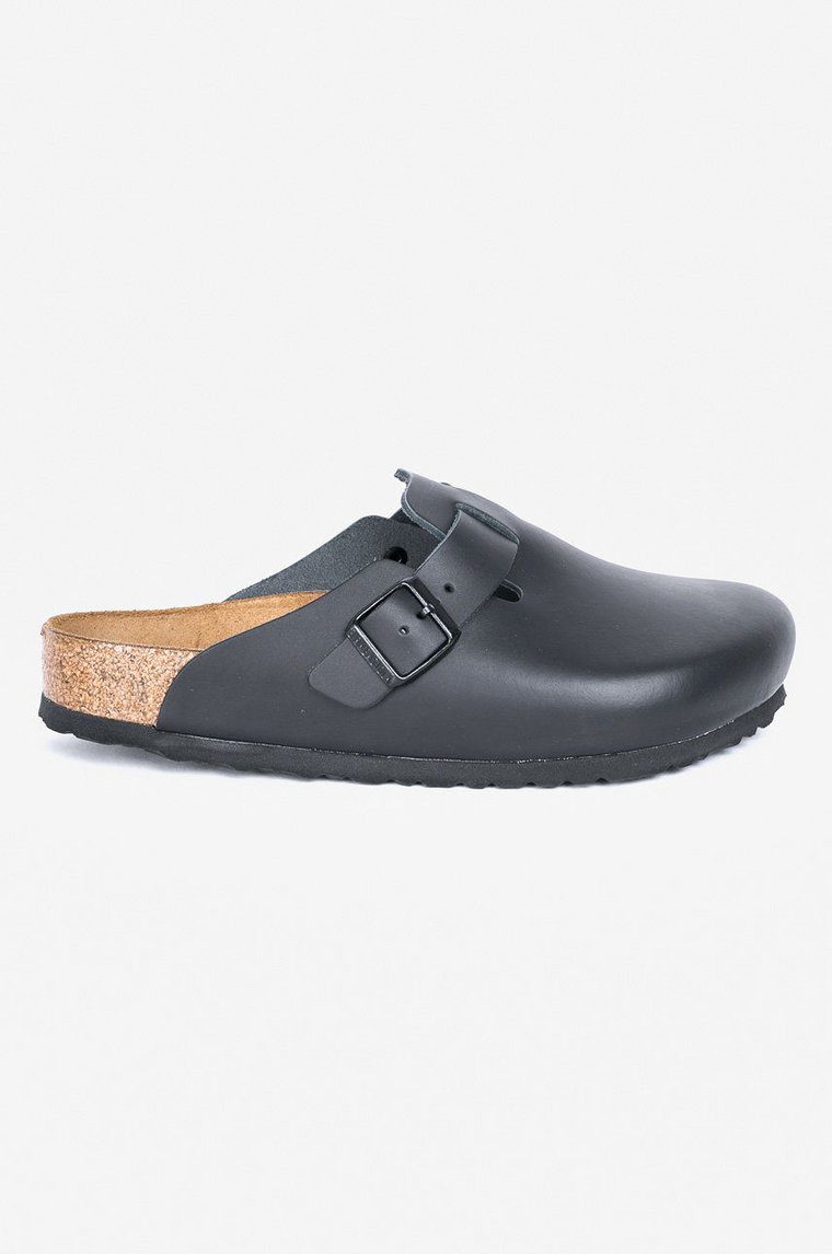 Birkenstock klapki Boston męskie kolor czarny 60191