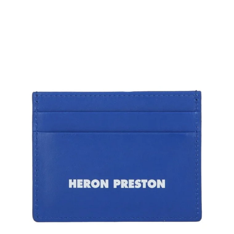 Niebieska Skórzana Portmonetka Heron Preston Heron Preston