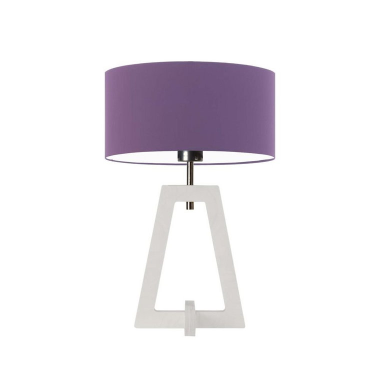 Lampka nocna LYSNE Clio, fioletowa, biała, E27, 47x30 cm