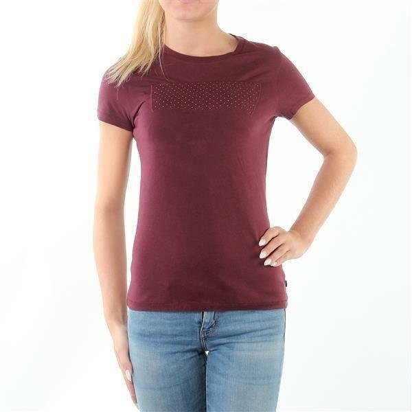 Levi's Slim Crew Neck Tee "Merlot/Dove Dot Batwing"